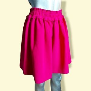 🌼4/$30 Kate Spade Bright Pink 'Skirts the Rules' Paperbag Skirt XSmall
